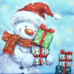 serviette Bonhomme de Neige-50