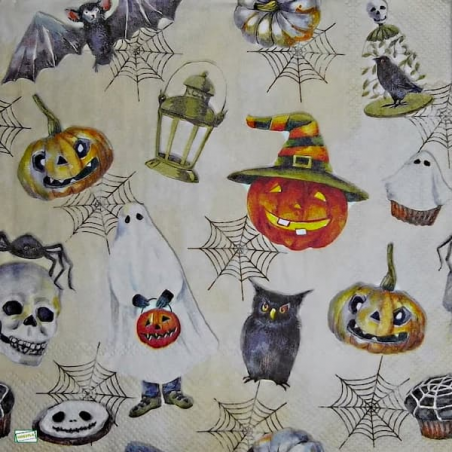 1 serviette Halloween -36