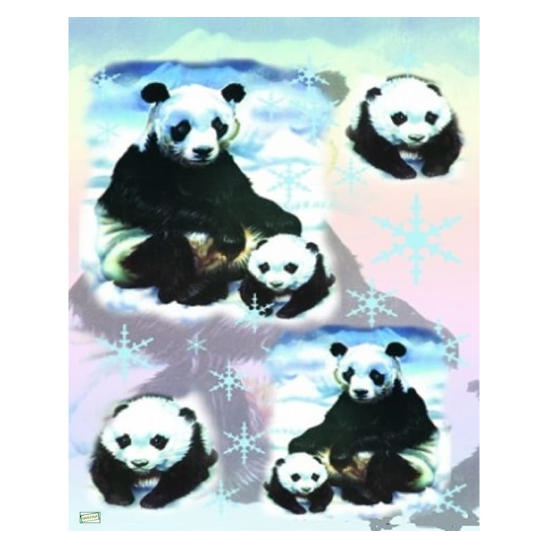 1 papier de riz Les pandas -ZAN54G