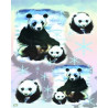 1 papier de riz Les pandas -ZAN54G