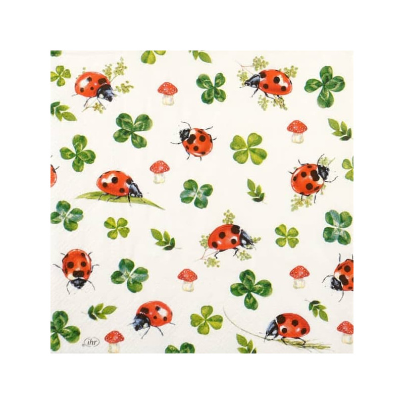 1 serviette Coccinelles -6