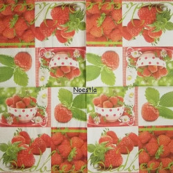 1 serviette Les fraises -22