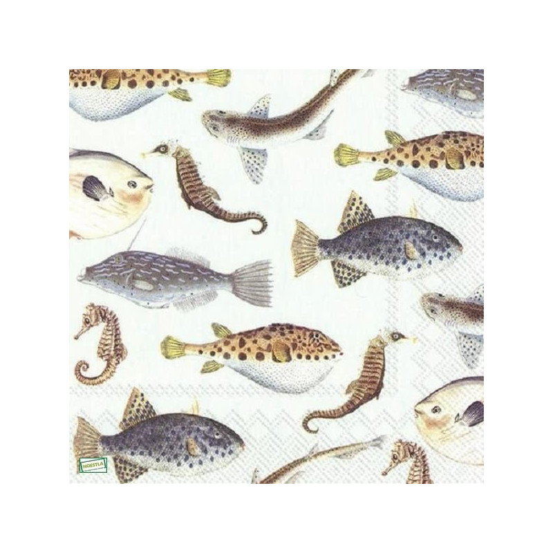 1 serviette Les Poissons -115