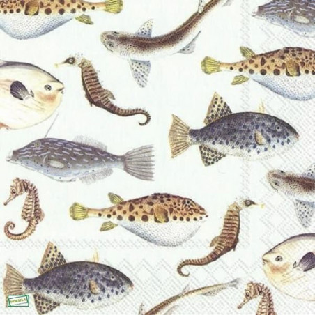 1 serviette Les Poissons -115