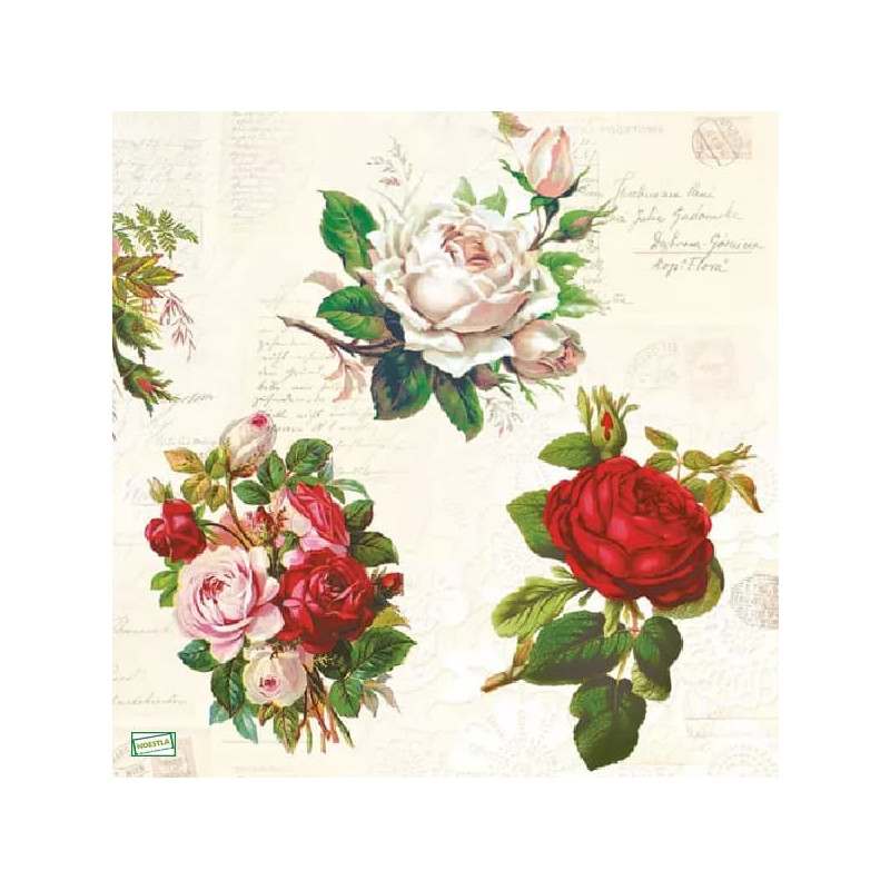 1serviette papier Les Roses-13