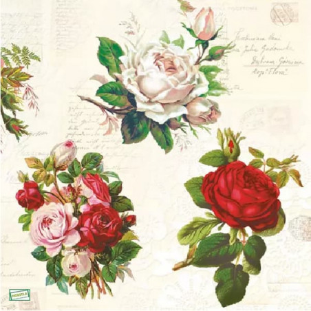 1serviette papier Les Roses-13