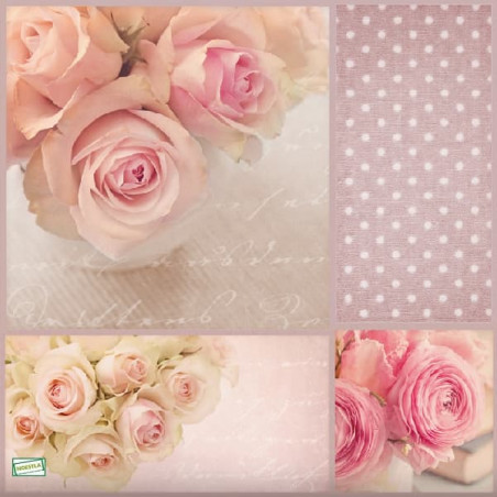 1serviette papier Les Roses-52