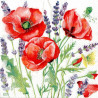 1 serviette Coquelicots -41