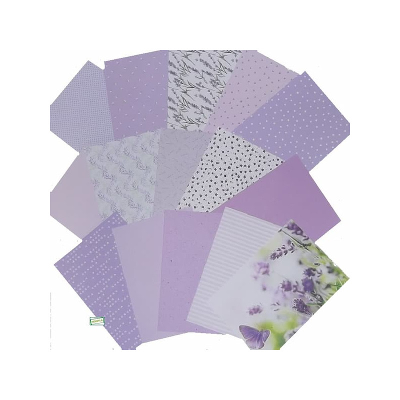 30 Papiers découpage Mauve-A3