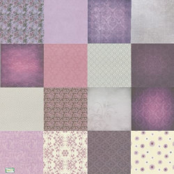 16 Papiers découpage Mauve-A4