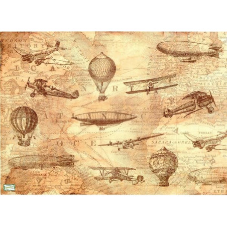 1GRAND papier riz Divers-R254L