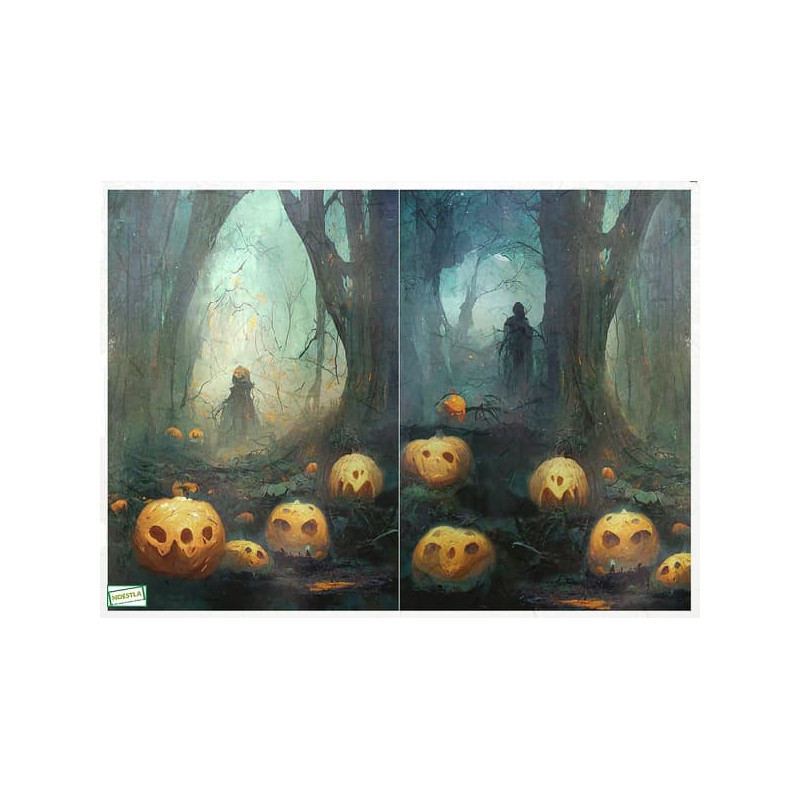 1papier de riz Halloween-R2127