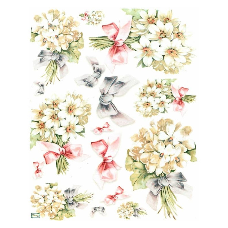 1papier riz Les Fleurs-R966