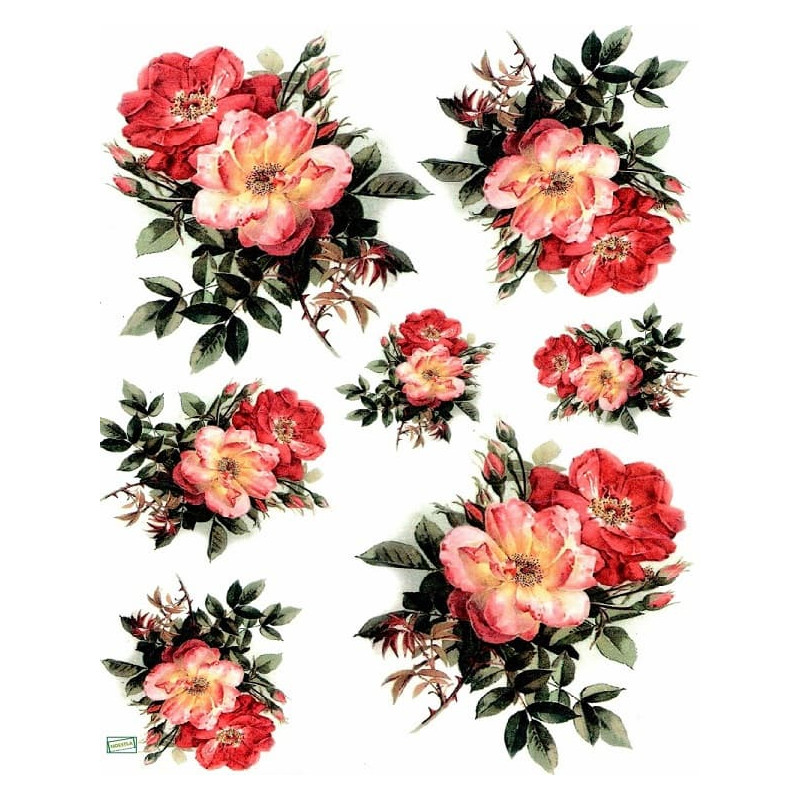 1papier riz Les Fleurs-R1201