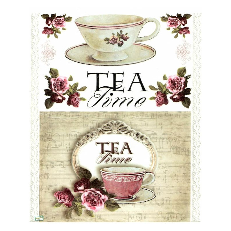 1 papier riz Tea Time -R492