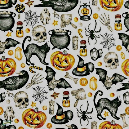 1 serviette Halloween -21