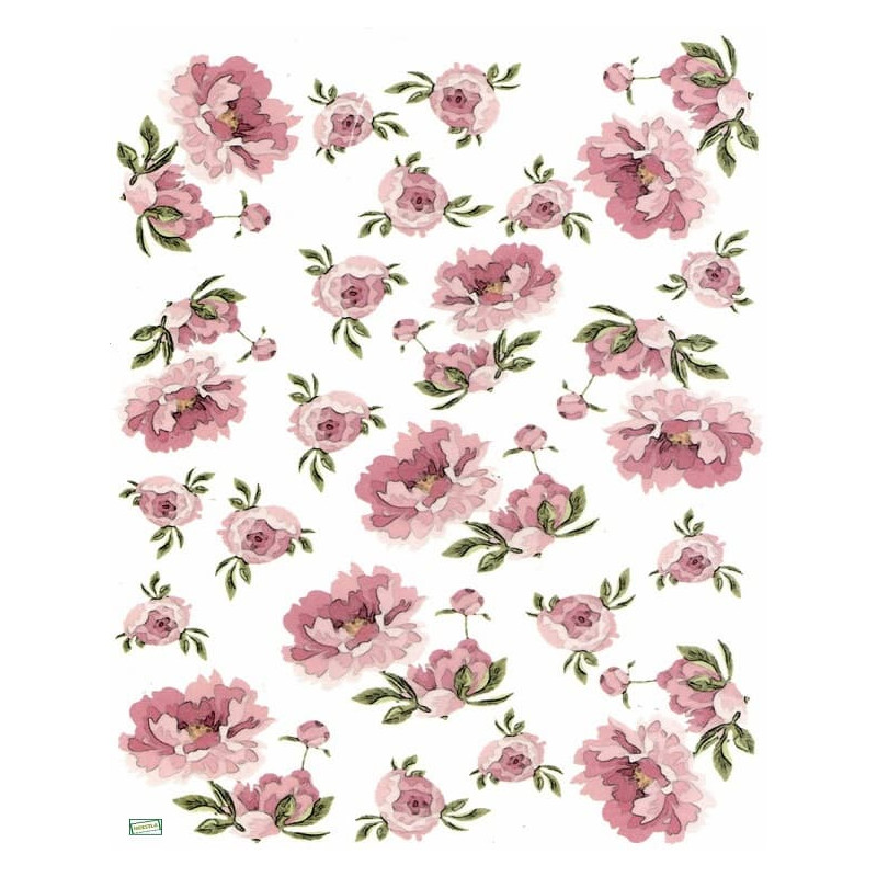 1 papier de riz Les Roses-R35