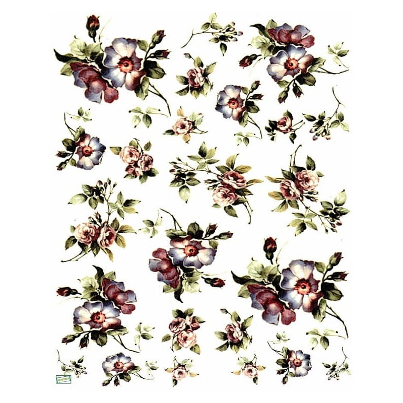 1 papier de riz Les Fleurs-R141