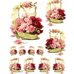 1papier riz Les Roses-R224