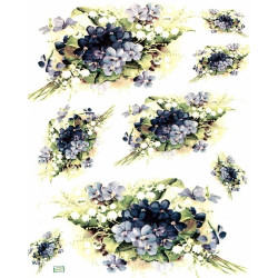 1papier riz Les Violettes-R326