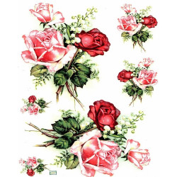 1papier riz Les Roses-R330