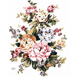 1 papier de riz Fleurs -R376