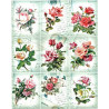 1 papier riz Les Roses-R542