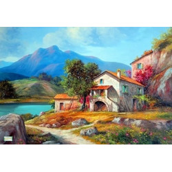 1GRAND papier riz Paysages-ZP521G