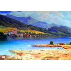 1GRAND papier riz Paysages-ZP584G