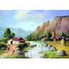 1GRAND papier riz Paysage-ZP46G