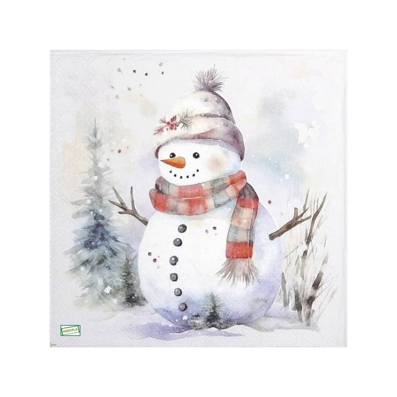 serviette Bonhomme de Neige-10