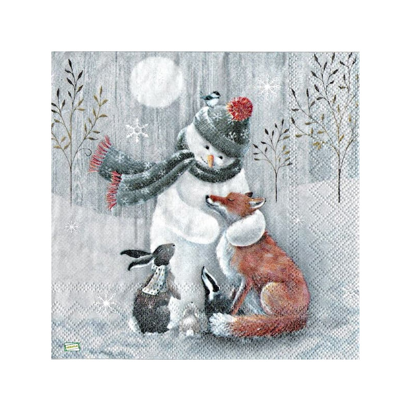 serviette Bonhomme de Neige-35