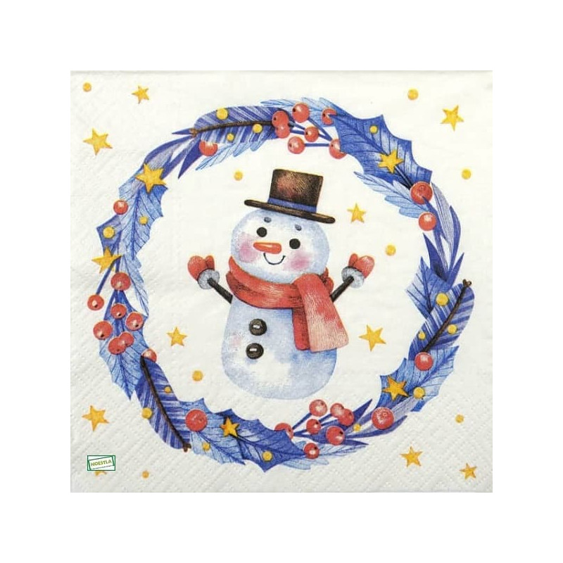 serviette Bonhomme de Neige-53