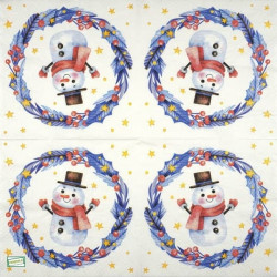 serviette Bonhomme de Neige-53