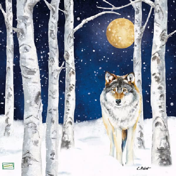 1serviette papier Le Loup-101