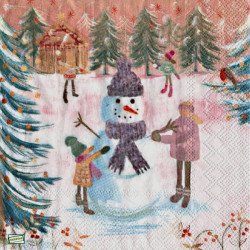 serviette Bonhomme de Neige-13