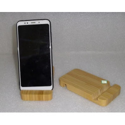 1Support téléphone bambou