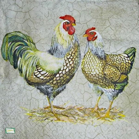 1serviette papier Poulets-55