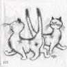 1serviette papier Chat-66