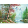 1GRAND papier de riz Paysages-ZP207G