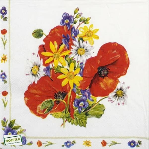 1 serviette Les Coquelicots-19