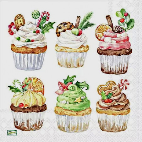 20 serviettes Cupcakes -L70