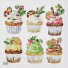 20 serviettes Cupcakes -L70