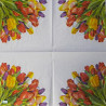 20 serviettes Tulipes -L71