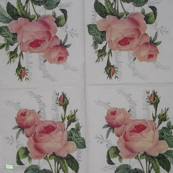 1serviette papier Les Roses-56