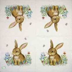 1serviette papier Le Lapin-56