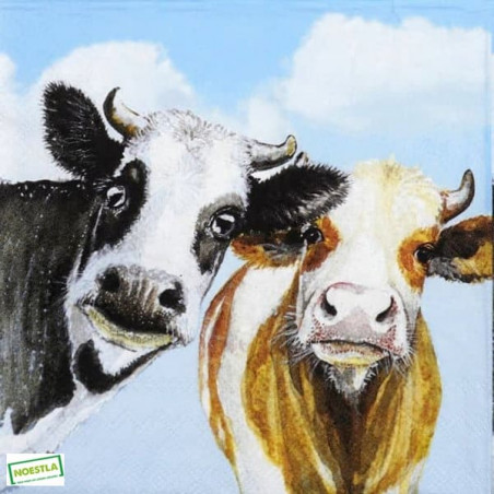 1serviette papier Vaches-102