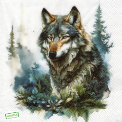 1serviette papier Le Loup-128