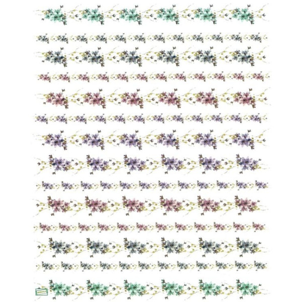 1papier de riz Fleurs -R674