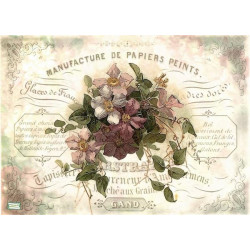 1papier de riz Fleurs -R716